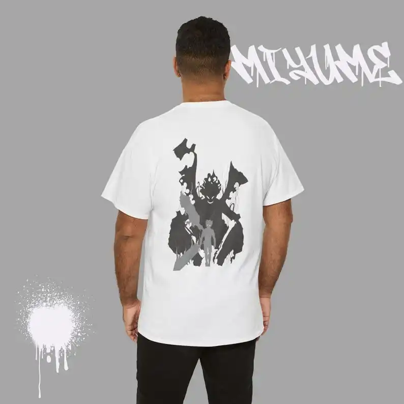 Унисекс футболка с принтом аниме персонаж клевера/футболка графическим