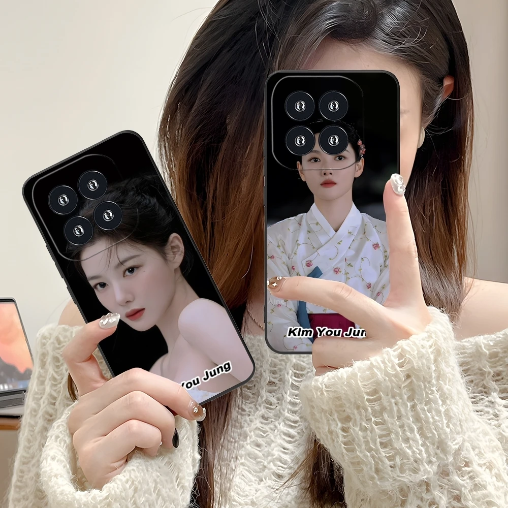 Чехол для мобильного телефона KPOP Kim You Jung Xiaomi 14 13 12 11 10 9 T Ultra Lite Pro S SE X 5G черный