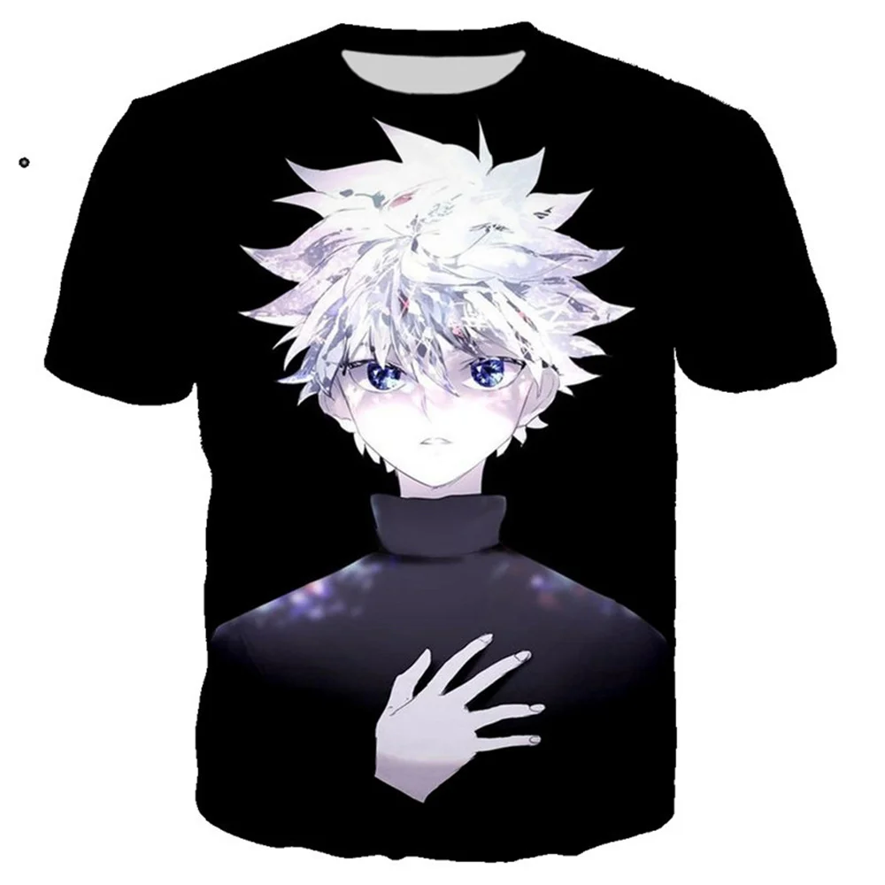 Hunter X Аниме футболка для мужчин Camisetas манга Топы Одежда Мужская Уличная Футболка