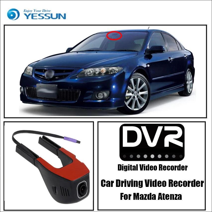 

YESSUN для Mazda Atenza Автомобильный видеорегистратор DVR Мини приложение управления Wifi камера регистратор видеорегистратор оригинальный стиль