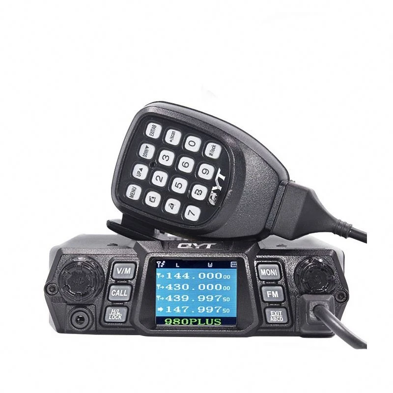 QYT KT-980PLUS High Power 75W(VHF)/55W(UHF) Dual Band Quad S