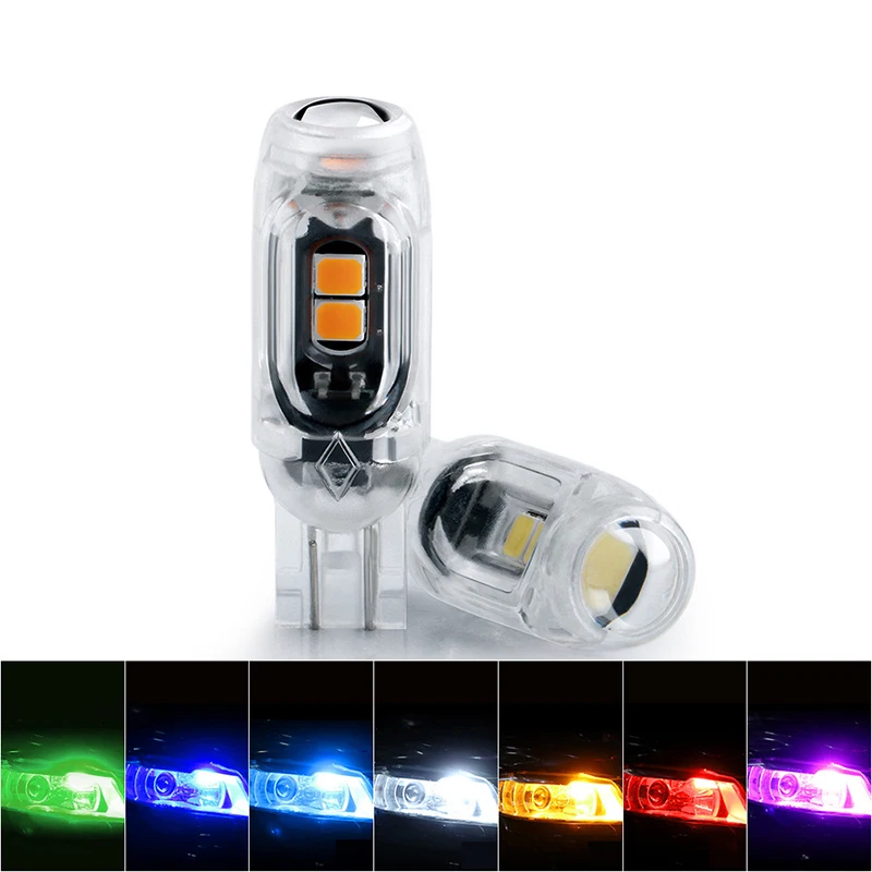 

Newest CANBUS T10 LED W5W 194 168 147 152 Car Interior Light Reading Door License Plate Wedge Lamp Plastic Protect 5smd 3030 12V