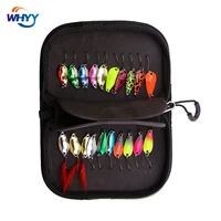 whyy 20pcs fishing spoons lures metal fishing lures baits set spoon trout area casting spinner fishing bait with eva bag case