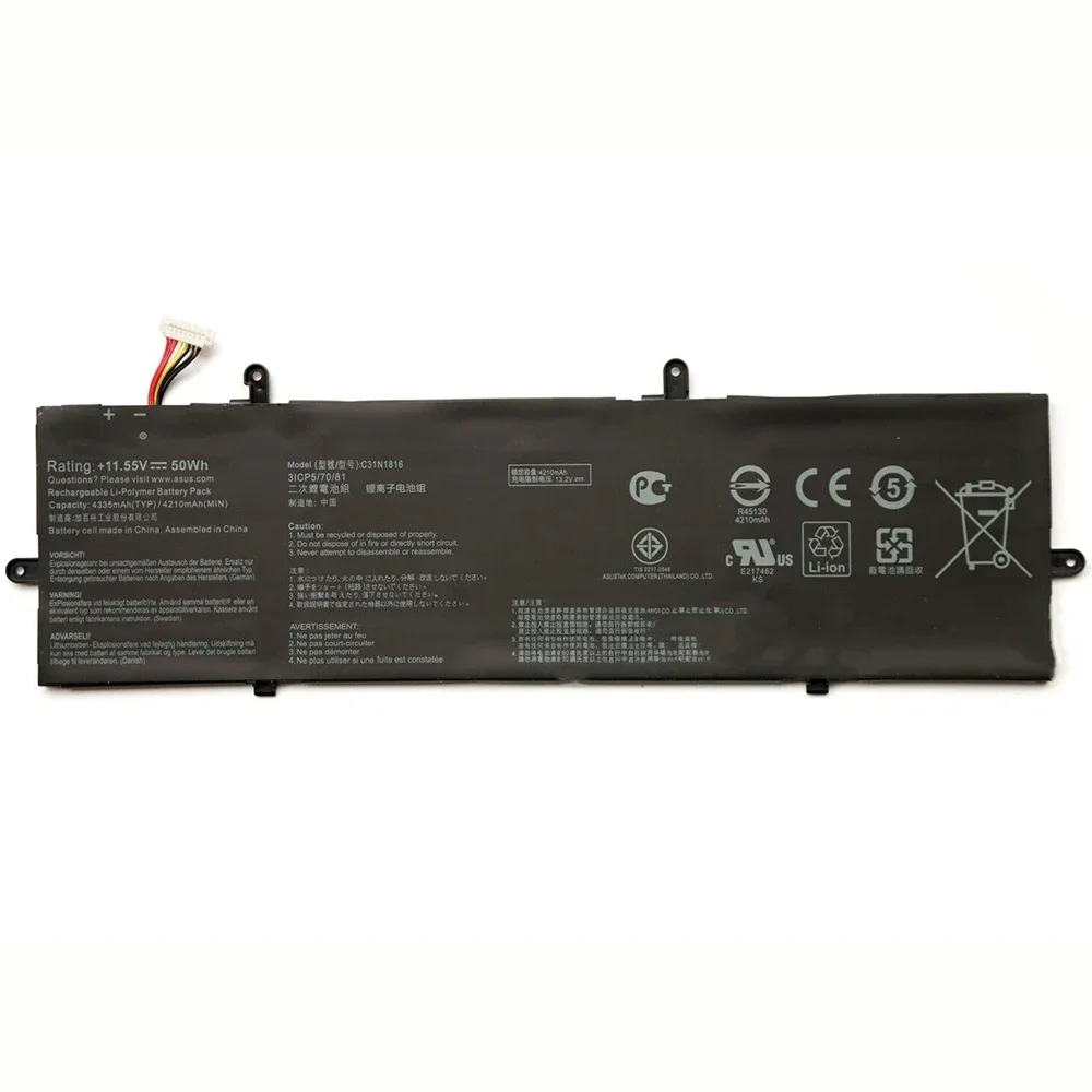 C31N1816 11 55 В 4335 мАч оригинальный аккумулятор для ноутбука Asus ZenBook Flip UX362 UX362FA-2B UX362FA-2G