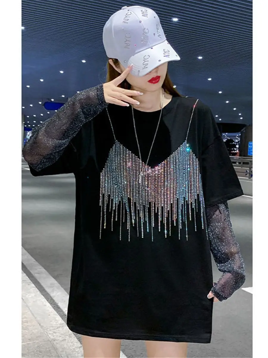 Крутая женская уличная одежда свободная летняя хлопковая Футболка в стиле хоп