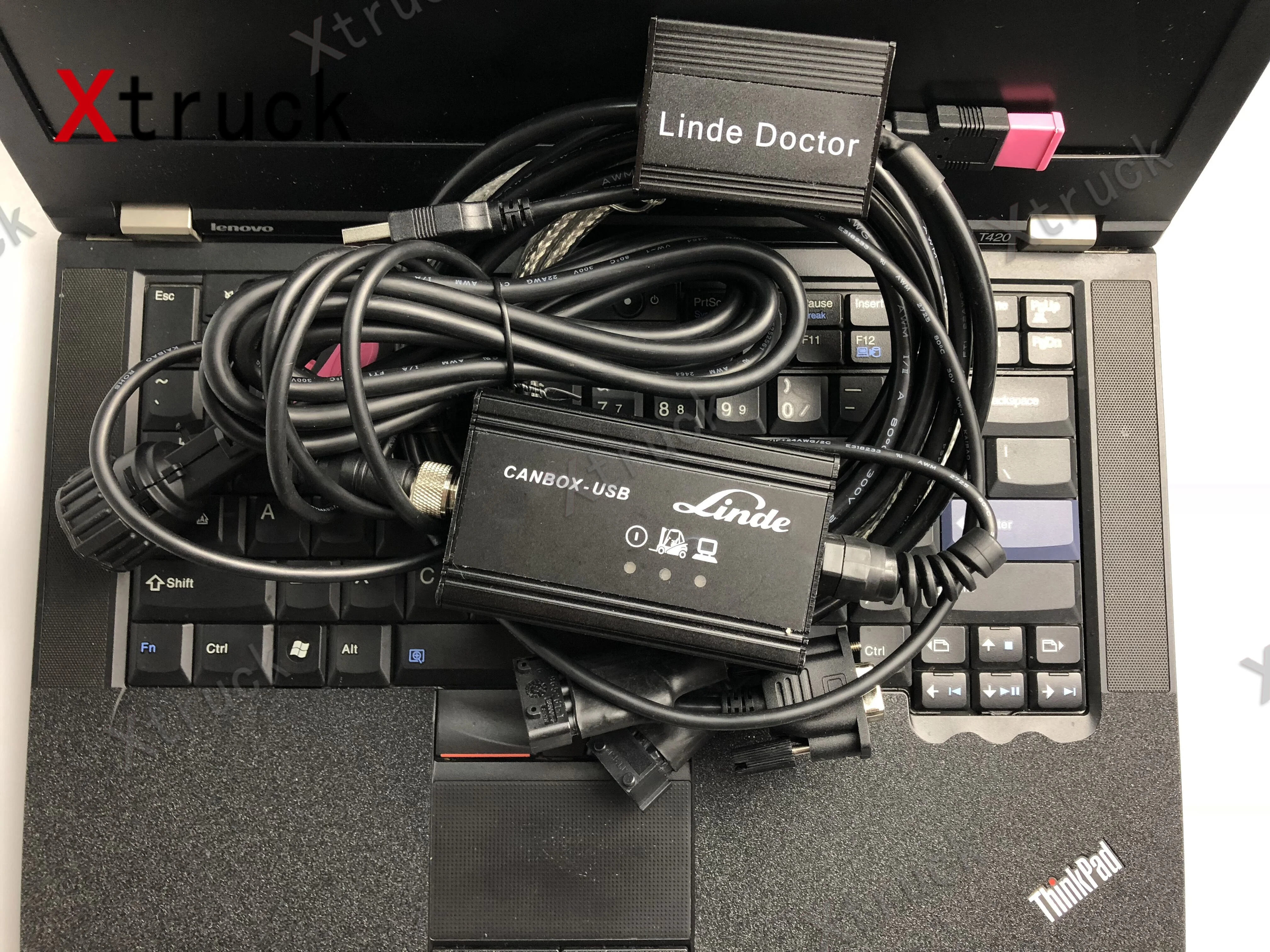 

Диагностический инструмент для вилочного погрузчика linde canbox + Linde doctor + T420 ноутбук Linde pathfinder Автопогрузчик диагностический сканер
