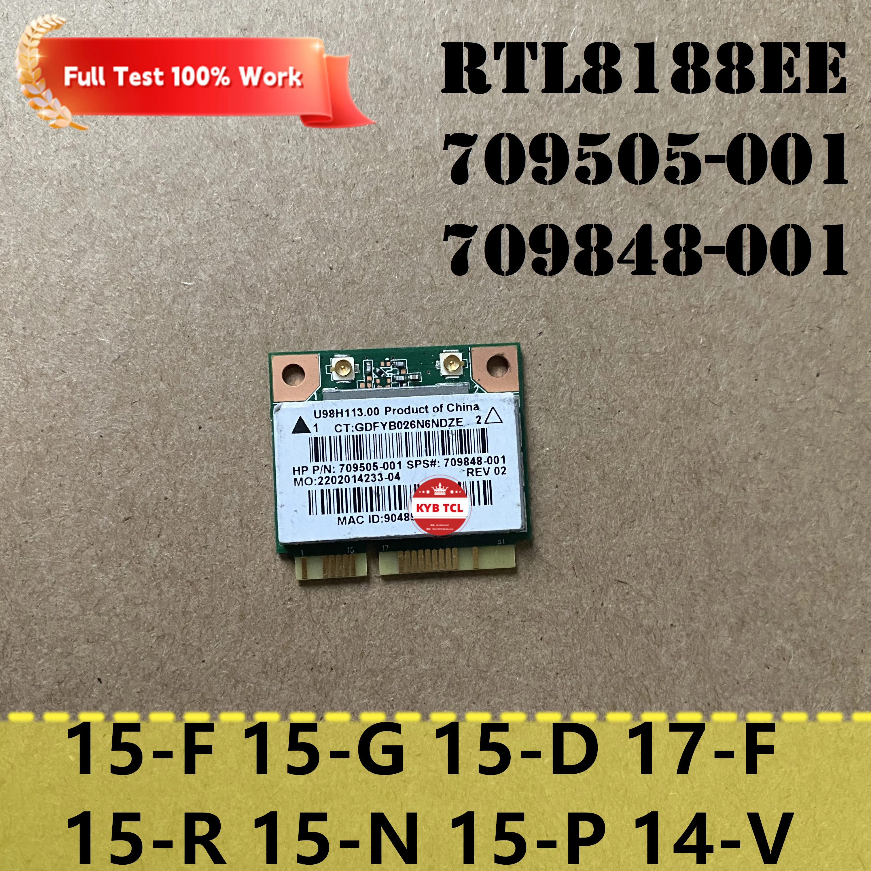 Ноутбук для HP 15-F 15-G 15-D 15-F162DX 17-F 15-R 15-N 15-P 14-V ноутбука Wi-Fi беспроводная карта RTL8188EE