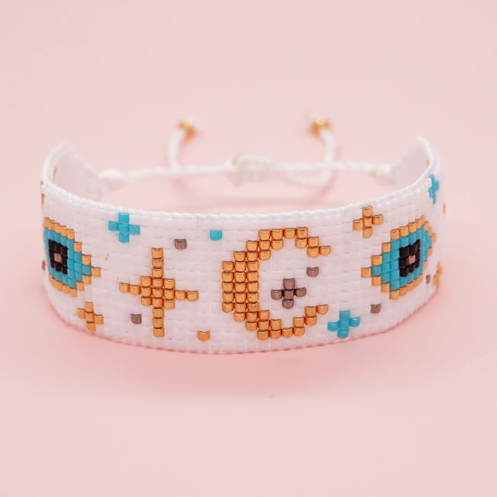 

Go2Boho Bracelet Handmade Bohemia Multicolor Beaded Bracelets Adjustable Lace-Up Rope Bangle Boho Jewelry for Women Men Gifts