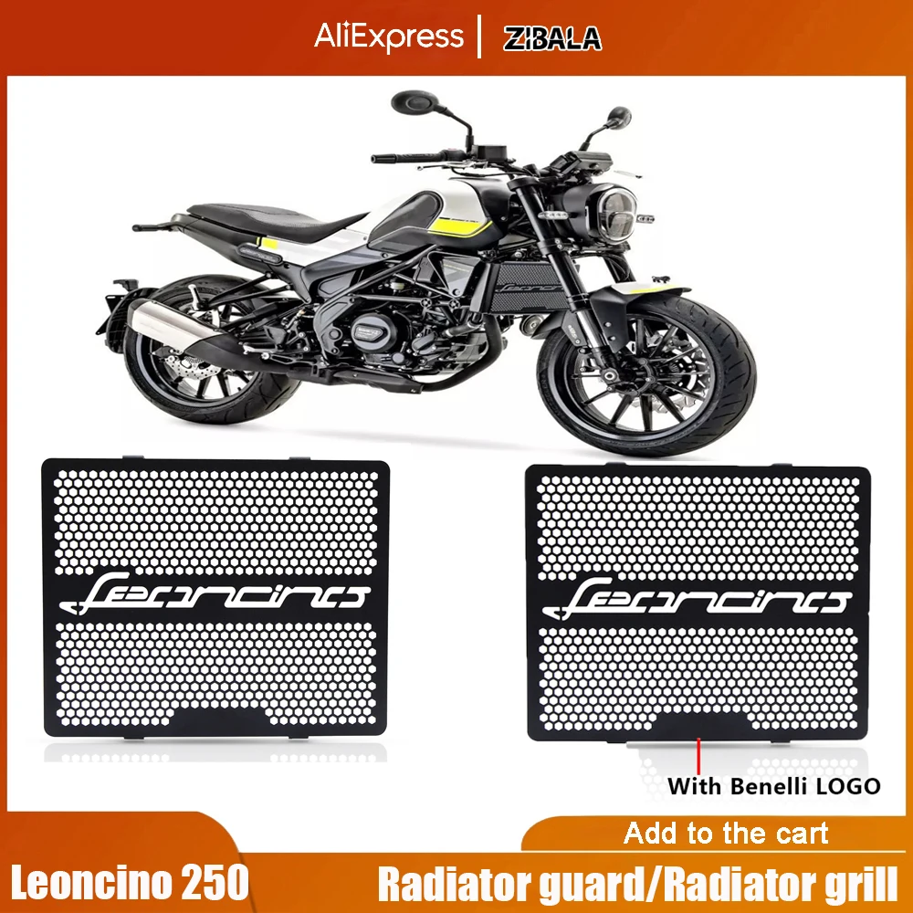 

For Benelli Leoncino250 Leoncino 250 Radiator Guard Protector Motorcycle Aluminum Radiator Guard Grille Grill Protector Cover