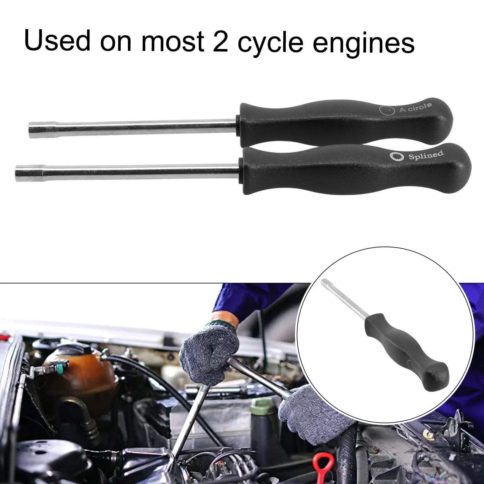 

2 Pcs 21 Teeth Splined + A-Circle Carburetor Adjustment Chainsaw Tools Screwdriver Kit For Husqvarna 2 Cycle Carb Service Tools