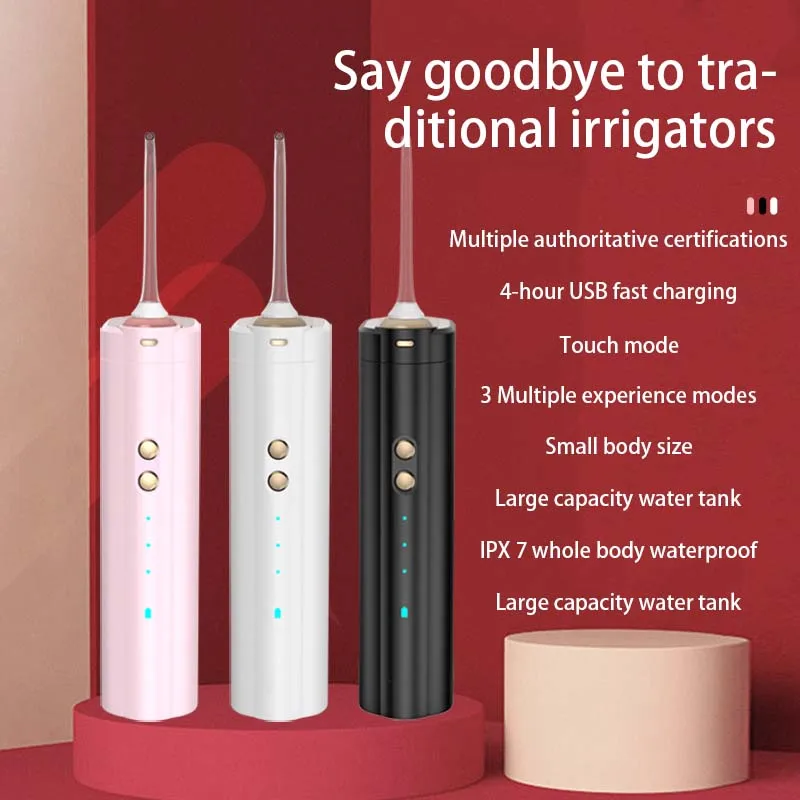 

Electric Teeth Hygiene Oral Irrigator Dental Scaler Tooth Cleansing Water Flosser USB Rechargeable Water Flosser Oral Irrigator