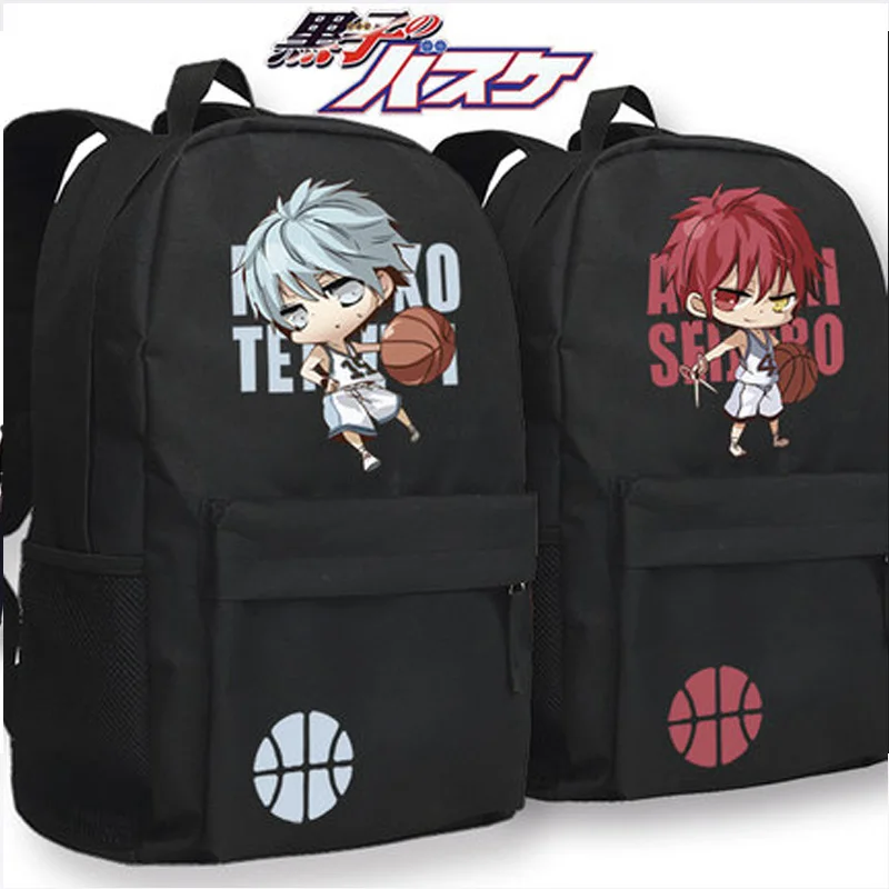 Basket ball Cosplay Backpack  Tetsuya Kise Ryota Cartoon Luminous Bag Anime Oxford Schoolbag