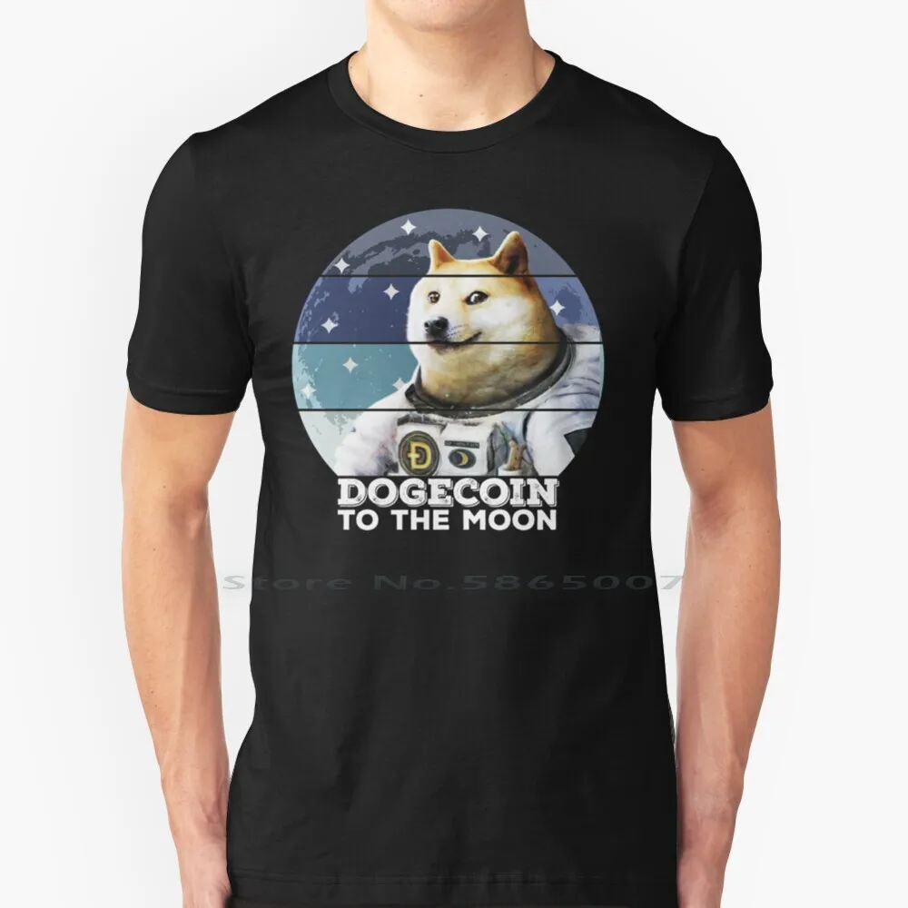 Забавная крутая Подарочная футболка Dogecoin To The Moon Hodl для криптовалюты 100% хлопок
