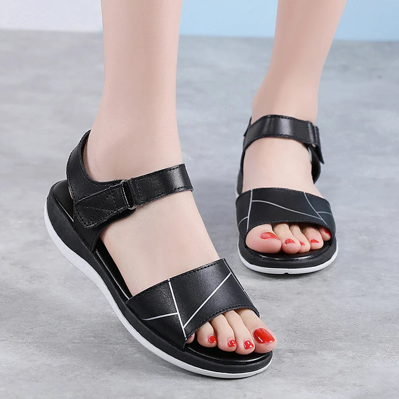 Summer Women's Sandals Women's Soft and Comfortable Sandals Flat Sandals Open Toe Beach Shoes Women's Shoes Sandals for Women