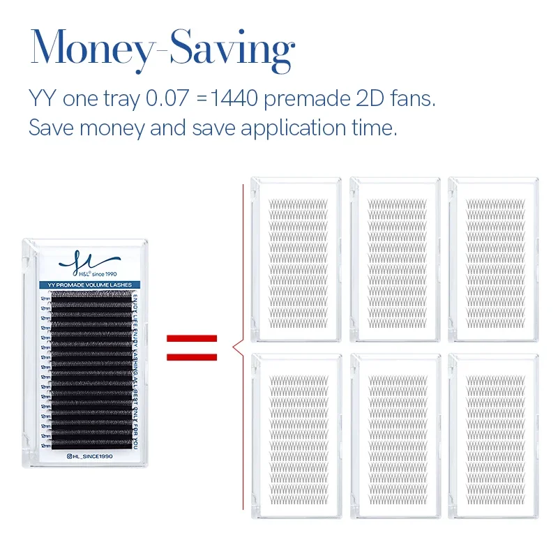 Накладные ресницы Y-образной формы для наращивания