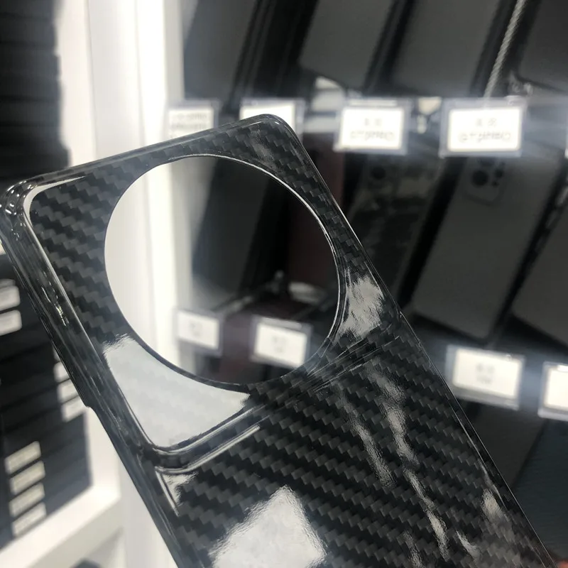 Xiaomi 12S Ultra Carbon Fiber Phone Case for Xiaomi 12s Ultra Aramid Fiber Cover Glossy Silver Black Phone Accessories