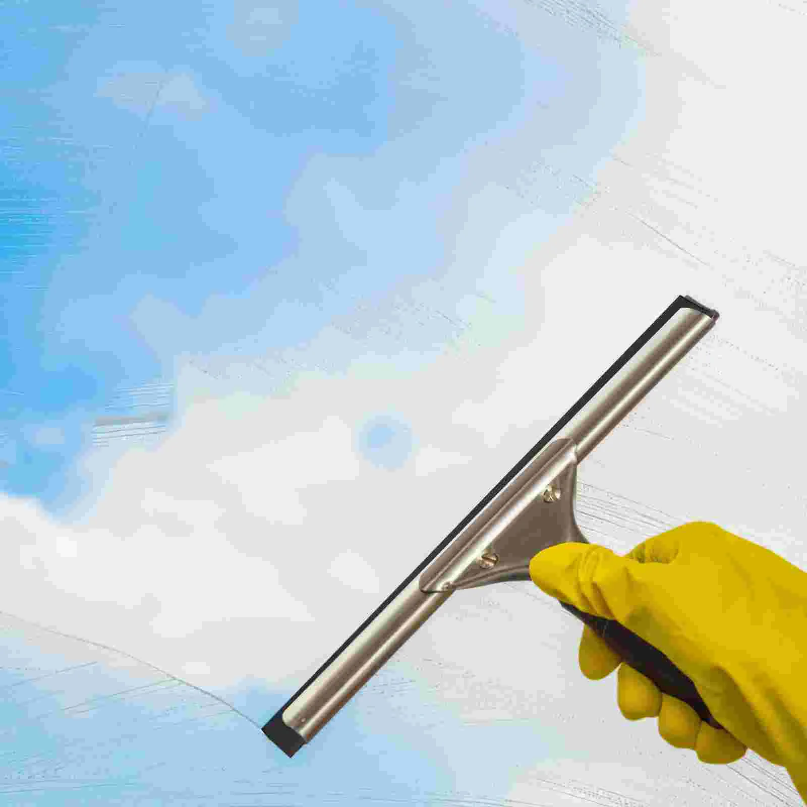 Скребок для стекла из нержавеющей стали резиновые скребки чистки окон сменные
