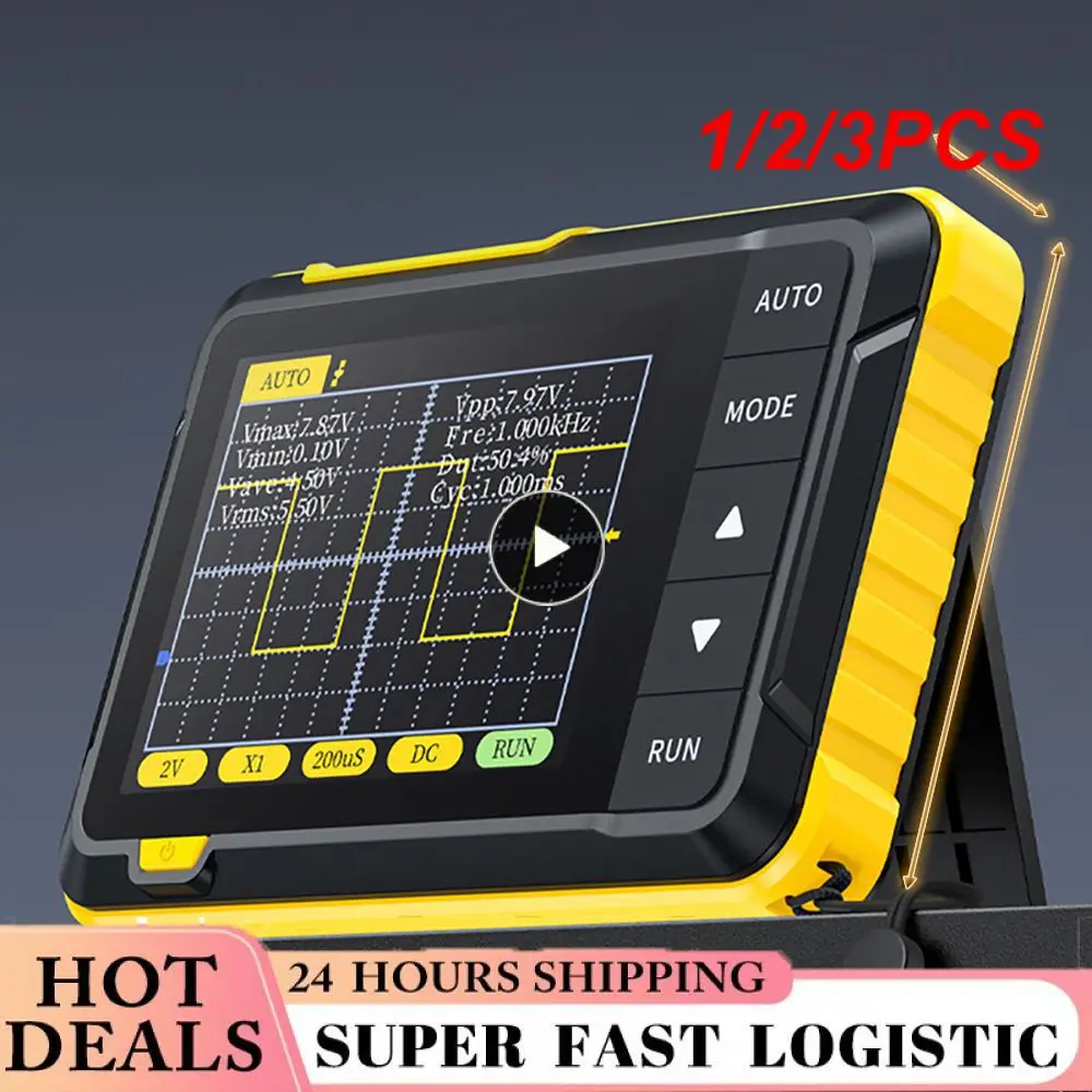 

1/2/3PCS FNIRSI-138 DSO152 Pocket-size Digital Oscilloscope Kit DIY Parts +9 v adapter 2.4" TFT 2.5MSa/s 200KHz PWM Square Waves