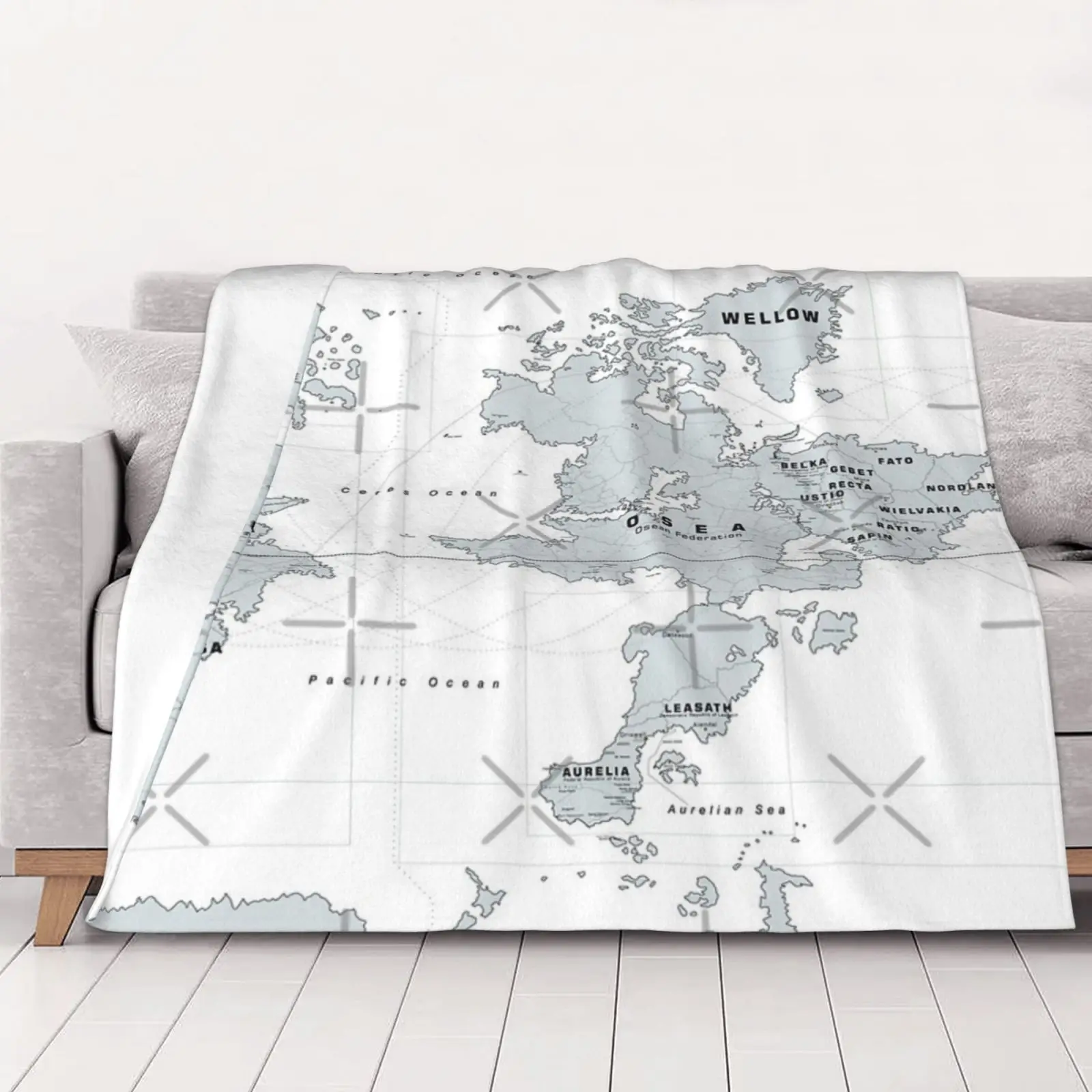 

Ace Combat Strangereal Map Plush Cover Bed Covers Bedspread Outdoor