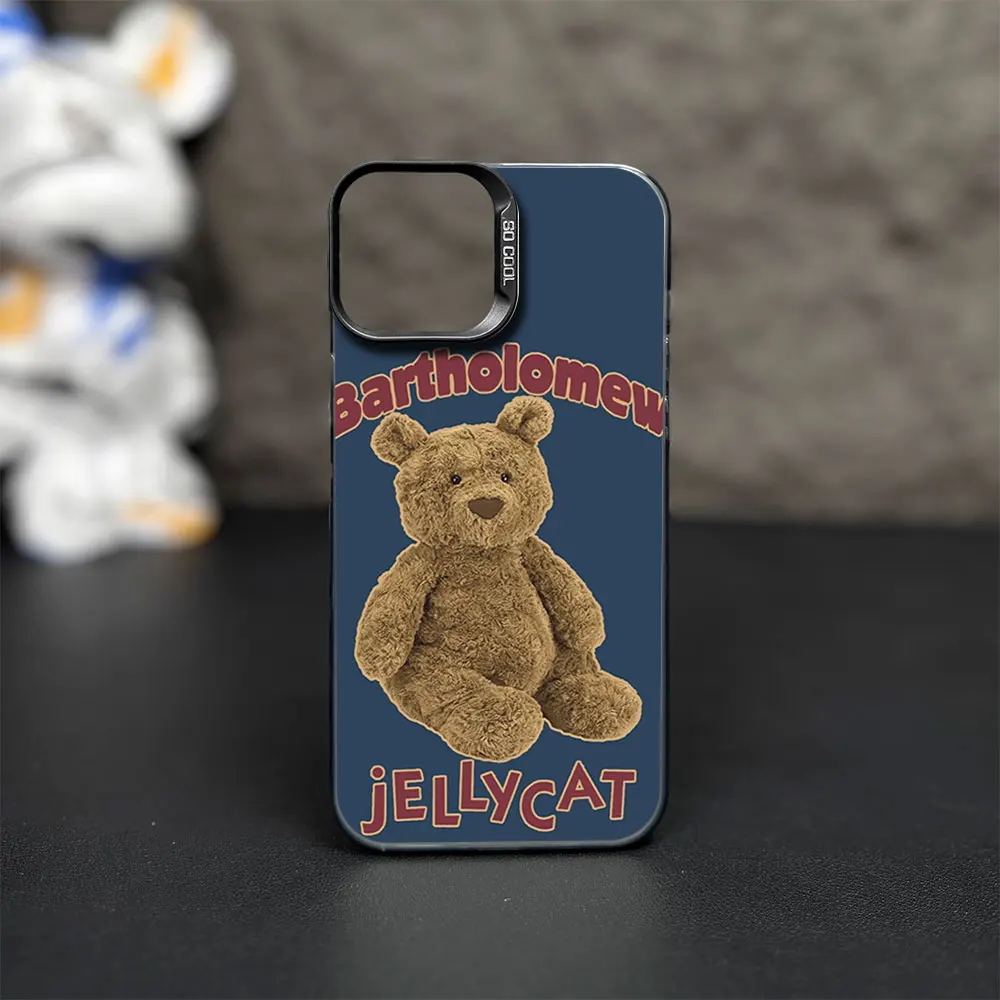 Чехол для телефона J-Jellycat iPhone 12 11 13 IMD 14 15 16 Max Pro Plus лазерная крышка