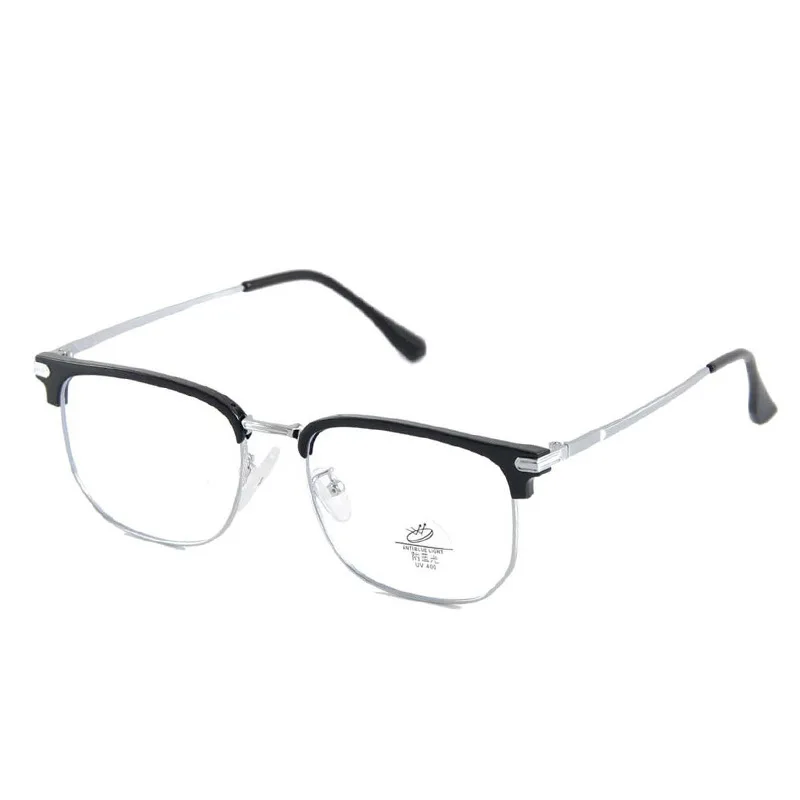 Мужская оправа для очков прямоугольной формы полуоправа с защитой от синего