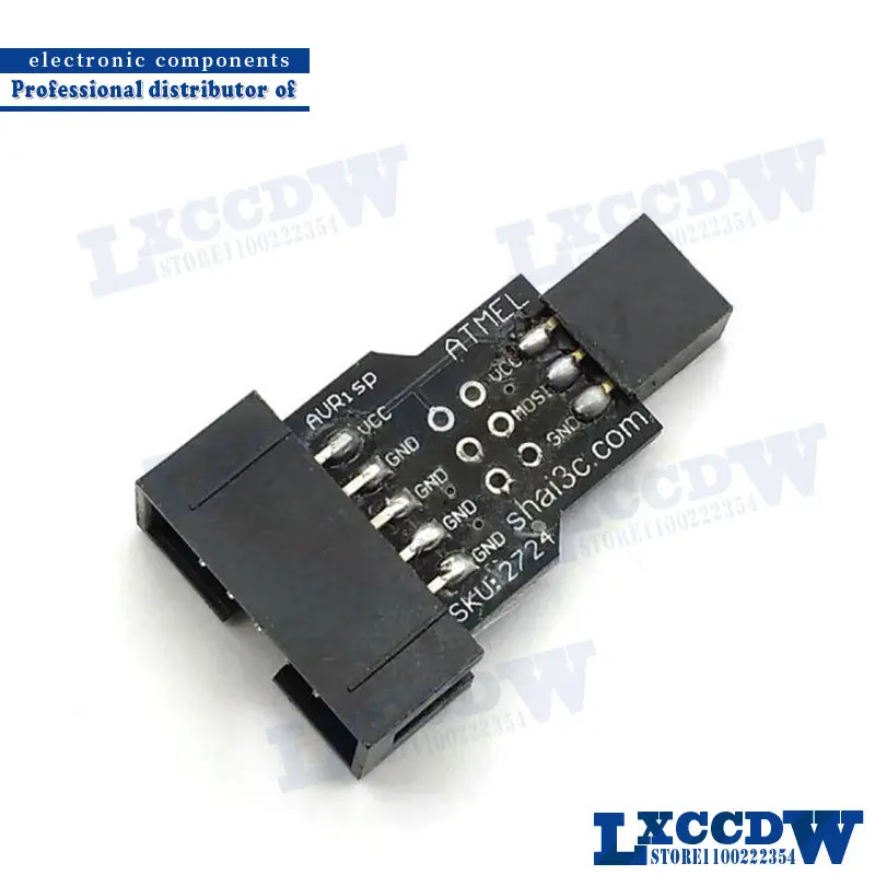 5 шт., 10-контактная 6-контактная плата адаптера для AVRISP MKII USBASP STK500