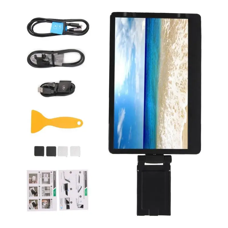 

11.6inch Mobile Phone Expansion Display Screen Foldable Phone 1366*768 Display Monitor Attachable Type-C 3.1 Extend Screen