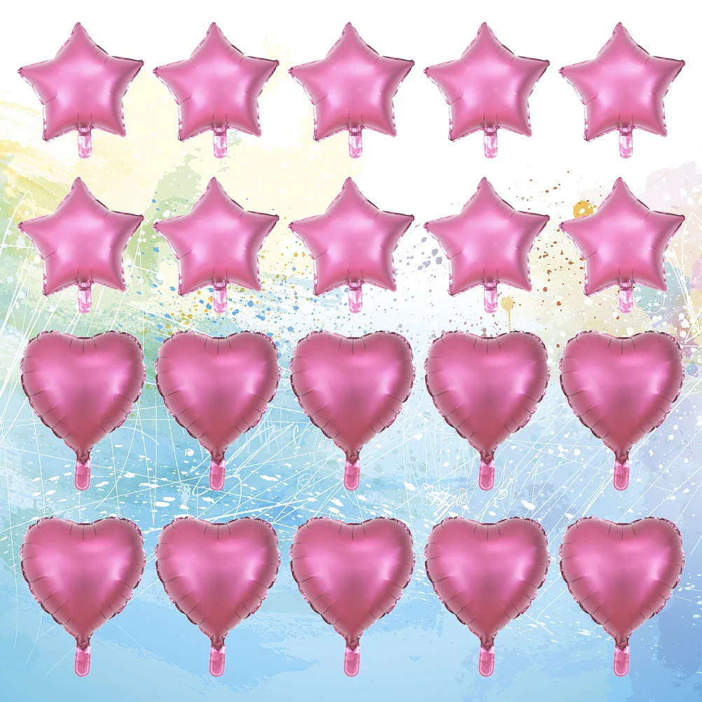 

20 Pcs Wedding Decorations Ceremony Party Ornament Heart Balloons Emulsion Bride