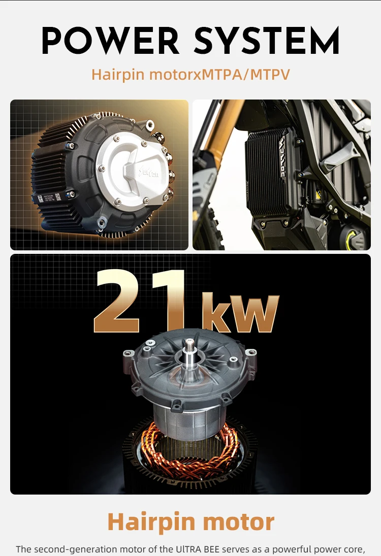 Электрический внедорожный велосипед Surron Ultra Bee 2025 с регенерирующим торможением Sur