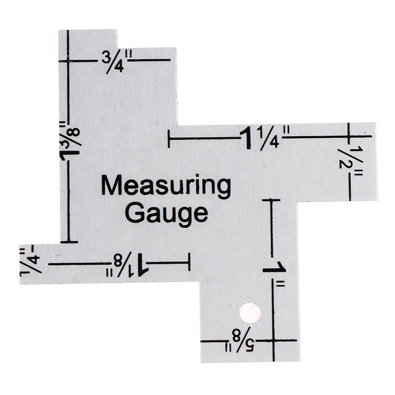 

Precision Seam Measuring Gauge Metal Tailor Ruler Template Sewing Ruler