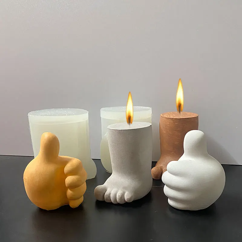 Симпатичная силиконовая форма для детских рук ножек свечей украшения шоколада