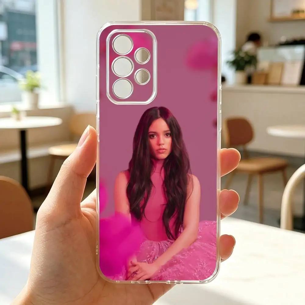 Фото Чехол для телефона j-Jenna Ortega, прозрачный, силиконовый, мягкий, для Samsung S25, S24, S21, S22, S23, S30, Ultra, S20, Plus, Fe №5