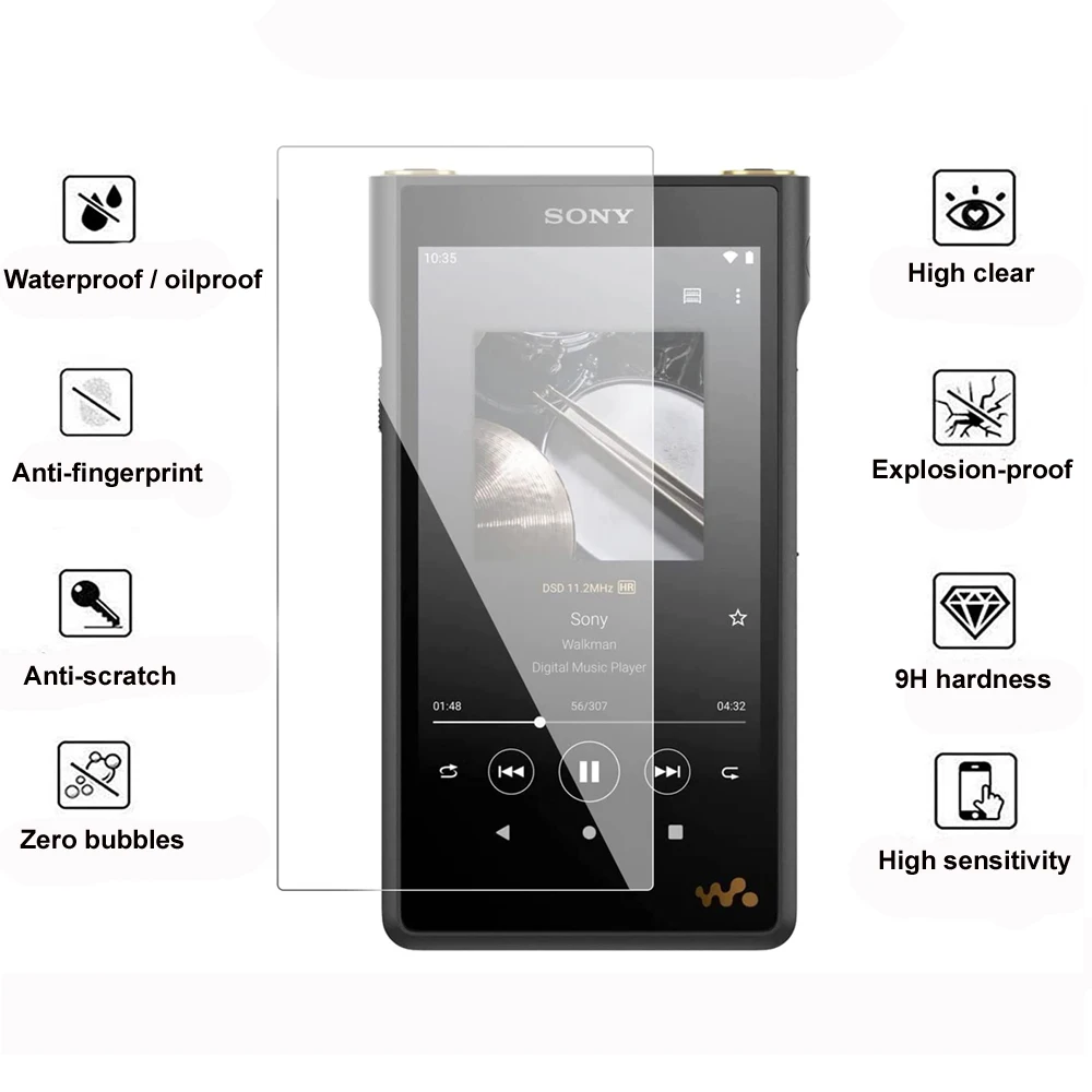 Защита экрана 9H от царапин премиум-класса для Sony Walkman NW-WM1AM2 WM1AM2 NW-WM1ZM2 WM1ZM2 пленка из