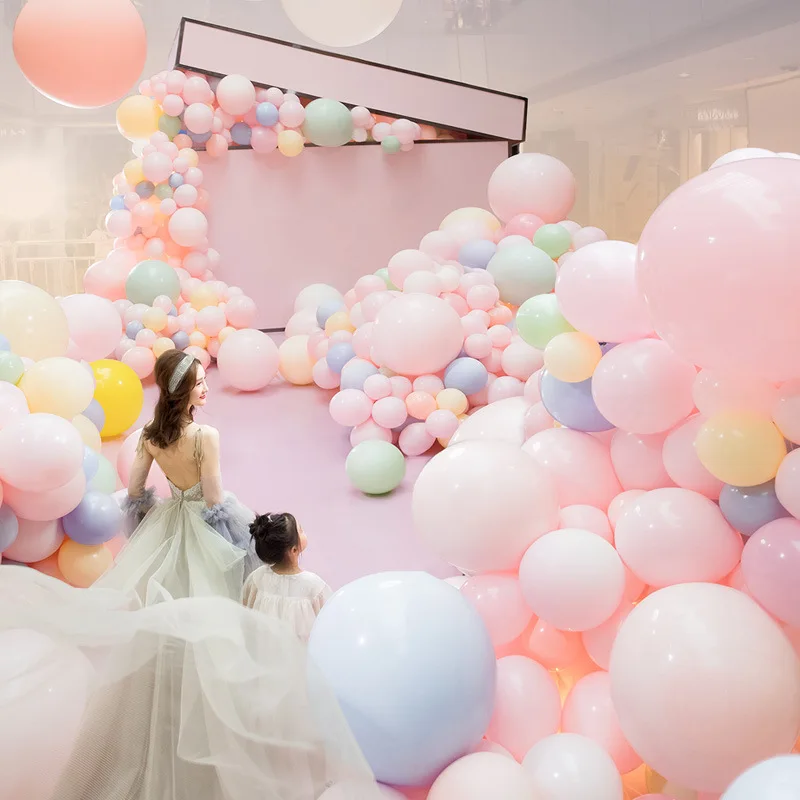 

5/10PCS Macaron Balloon Pastel Color Candy Latex Pink Large Jumbo Balloons Wedding Birthday Party Baby Shower Arch Decoration