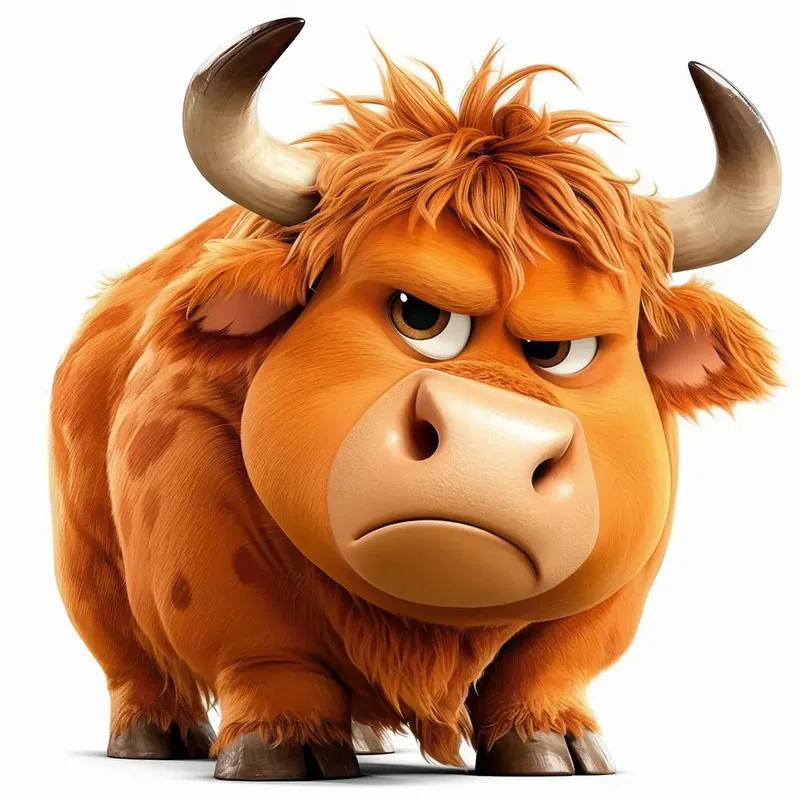 

Настенные наклейки Cute Grumpy Highland Cows
