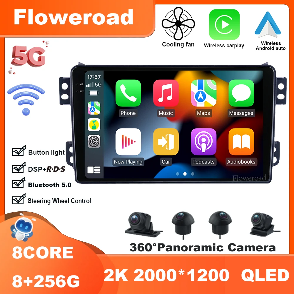 

9 Inch Android 13 For Opel Agila 2008-2014 Car Video Multimedia Radio Navigation stereo GPS Carplay Auto BT5.0 5GWiFi