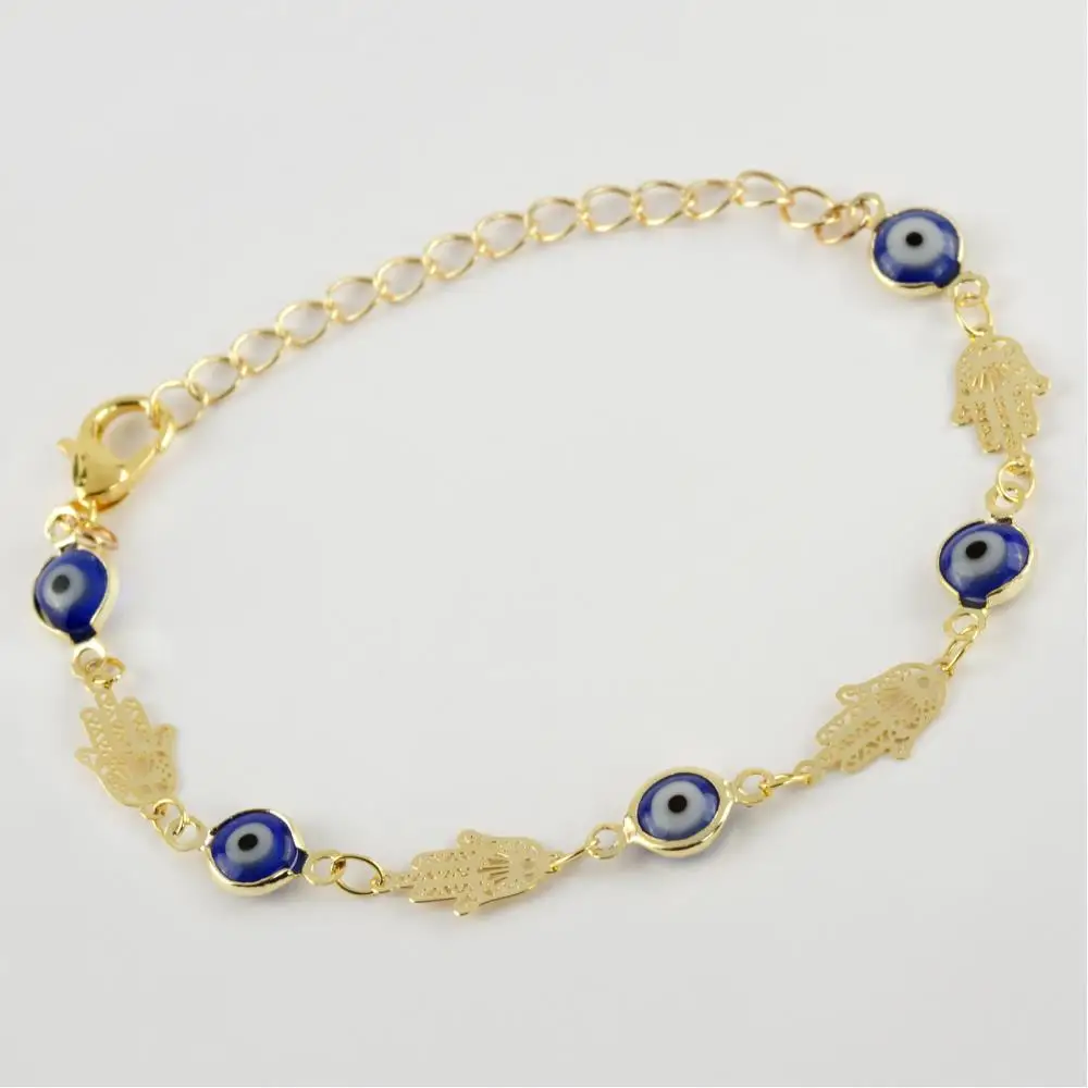 

Fatma Master ручная фигурка Эмаль сглаза браслет из бисера