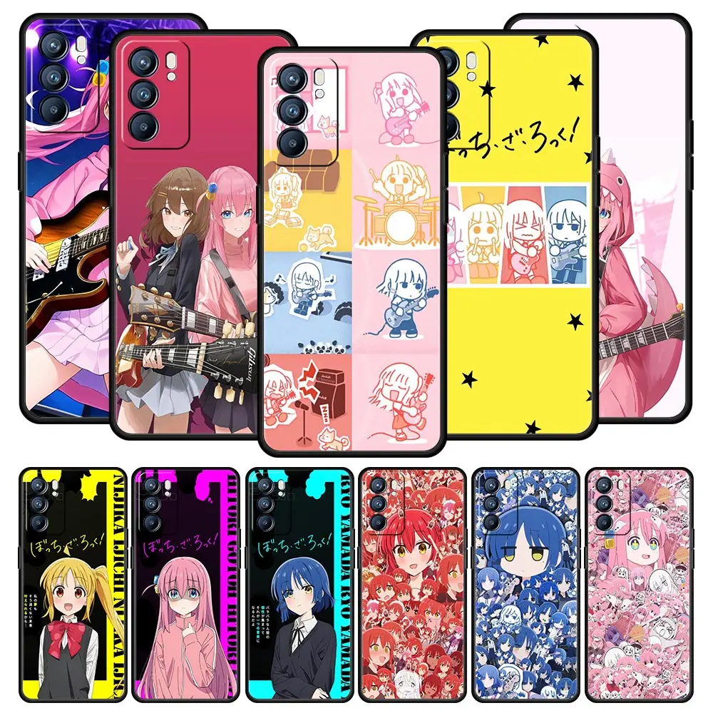 

Bocchi the Rock Anime Phone Case For Oppo Find X5 A54 A53 A52 A9 2020 A15 A95 A16 A76 A74 A12 Reno7 SE Reno6 Pro Plus 5G Cover