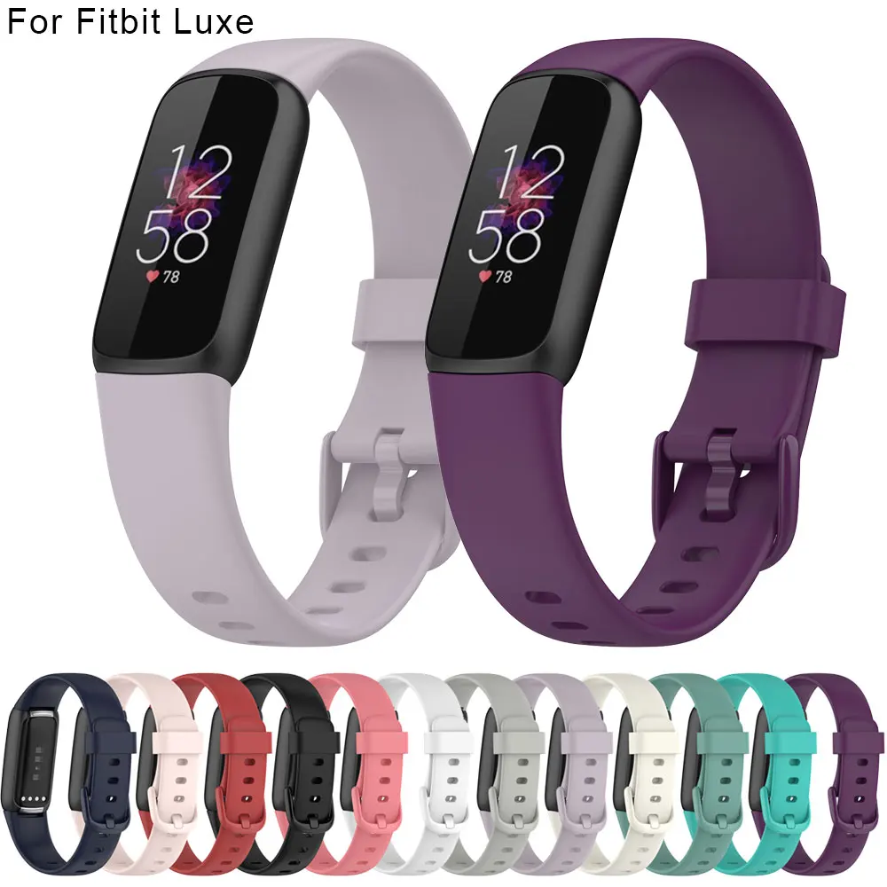 

Силиконовый браслет для умных часов Fitbit Luxe, ремешок для часов, женский спортивный мягкий ремешок для часов Fitbit Luxe, водонепроницаемый браслет
