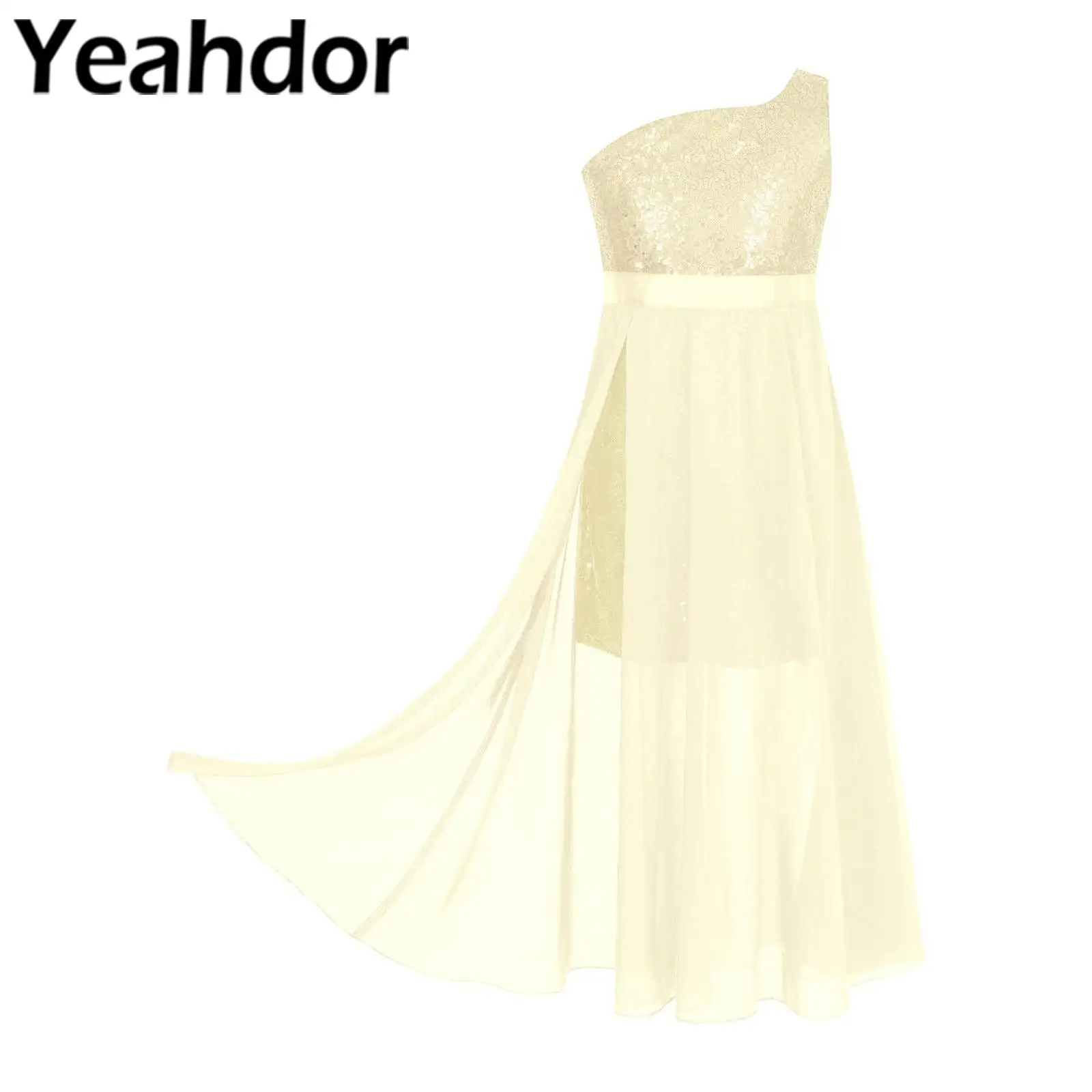 

Женское свадебное платье с блестками, без рукавов, на одно плечо