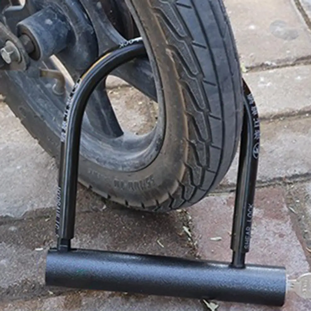 Замок для мотоцикла с 2 ключами высокопрочный замок на батарейках защита от кражи