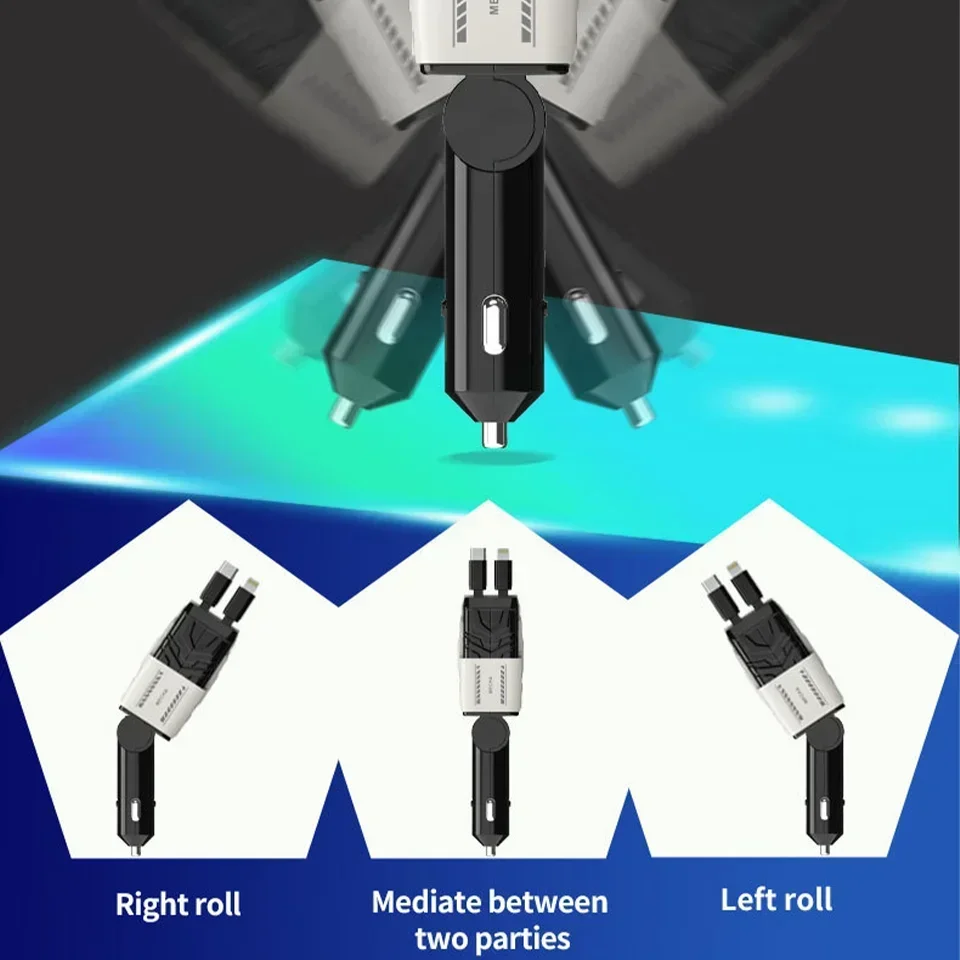 Новое автомобильное зарядное устройство прикуривателя 120 Вт сверхбыстрая