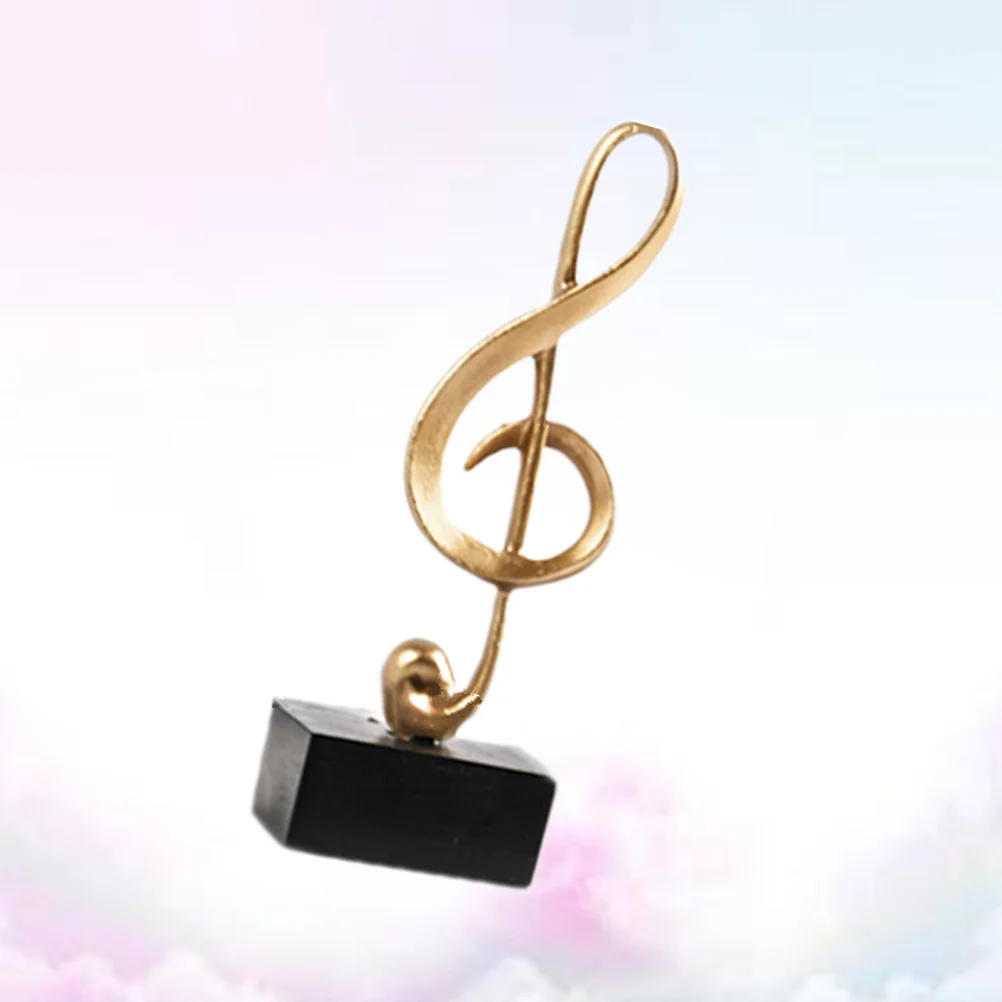 

Notemusical Resin Sculpture Christmas Ornament Statue Ornamentscharm Instrument Desktop Golden Table Figurines Sculptures
