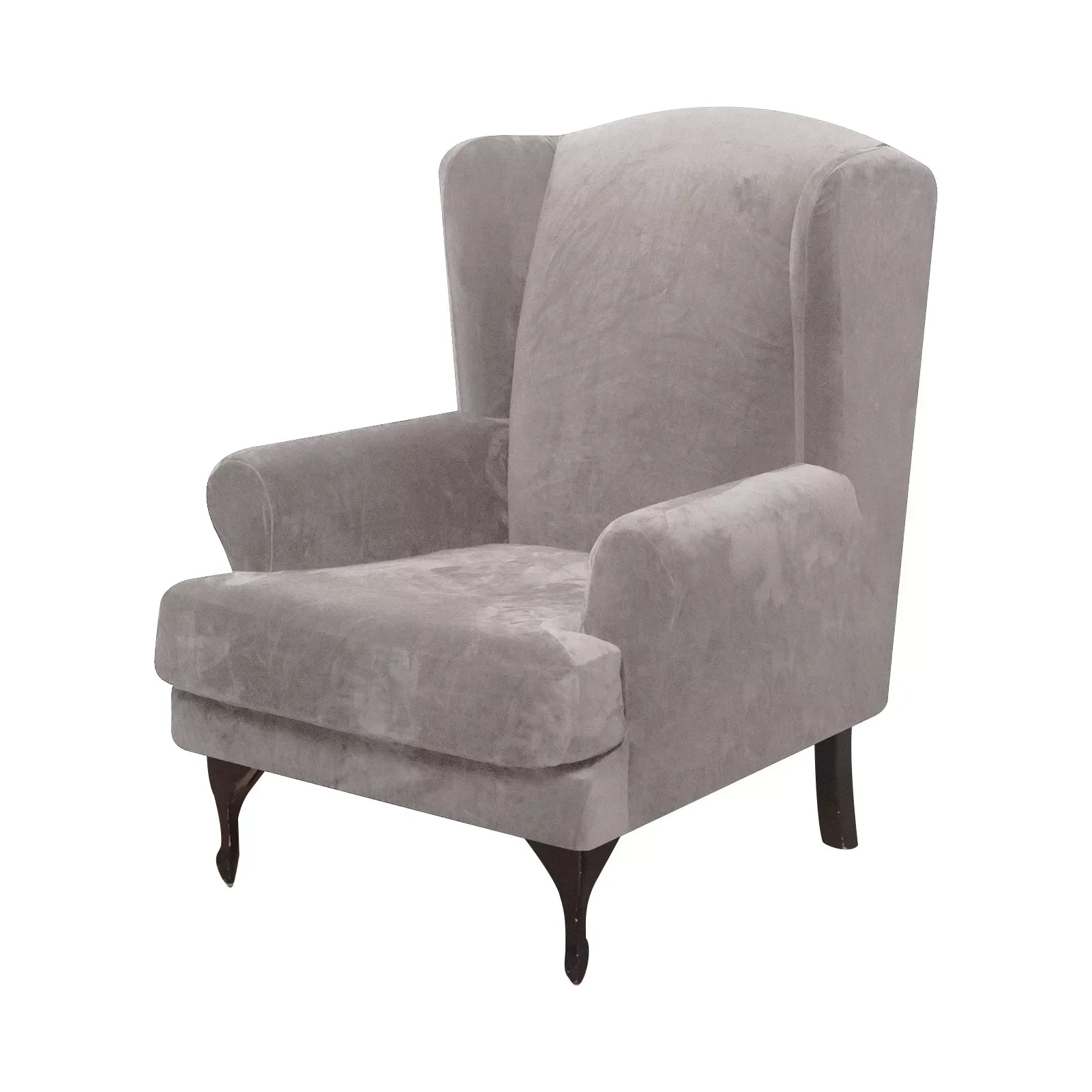 

Wing back Chair Cover Velvet Spandex Winback Sofa Cover fundas para sofás