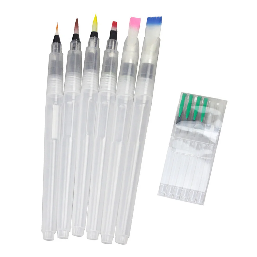 

Watercolor Brush Pens Painting Brushes Round Point Tip Paintbrushes Flat Paintbrushes DIY Supplies for Kids Adults