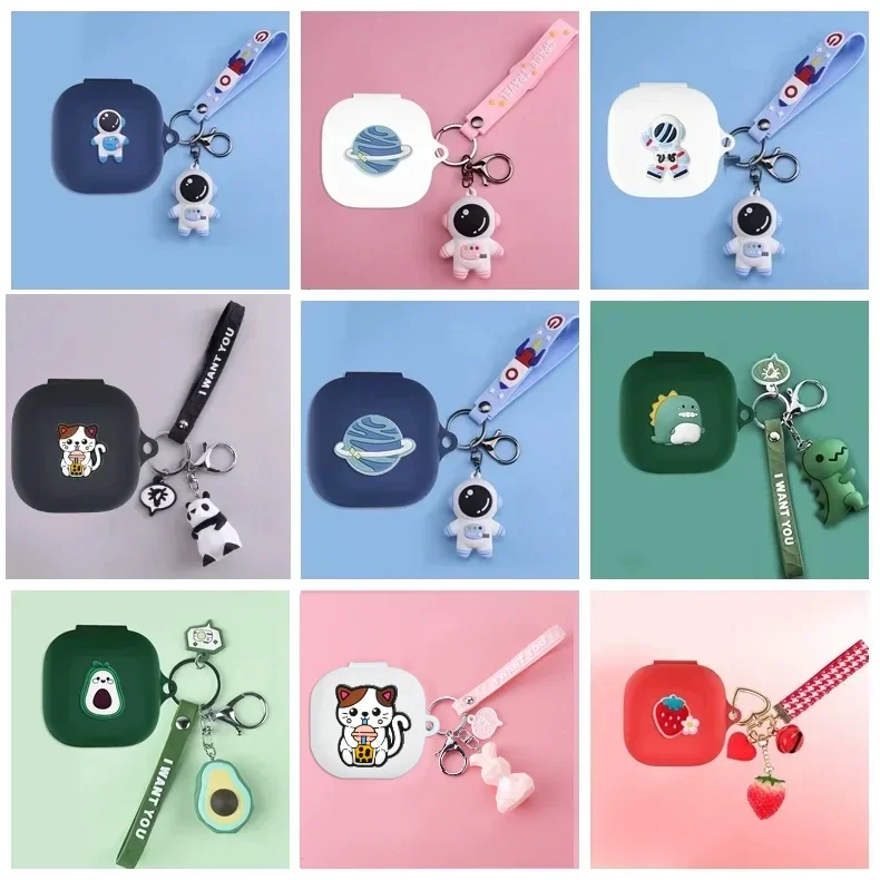 Чехол для Soundcore Liberty 4 Pro с рисунком собаки/милого персика/динозавра силиконовый