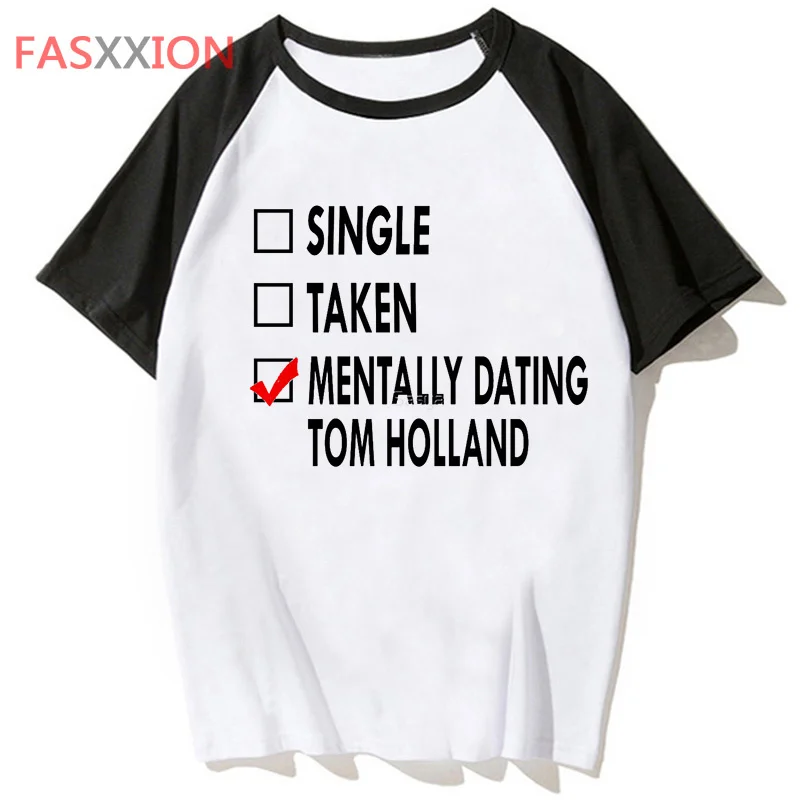 

Футболка tom holland, мужская одежда в стиле хип-топ, футболка в стиле Харадзюку, уличная одежда, забавная Мужская футболка в стиле хоп