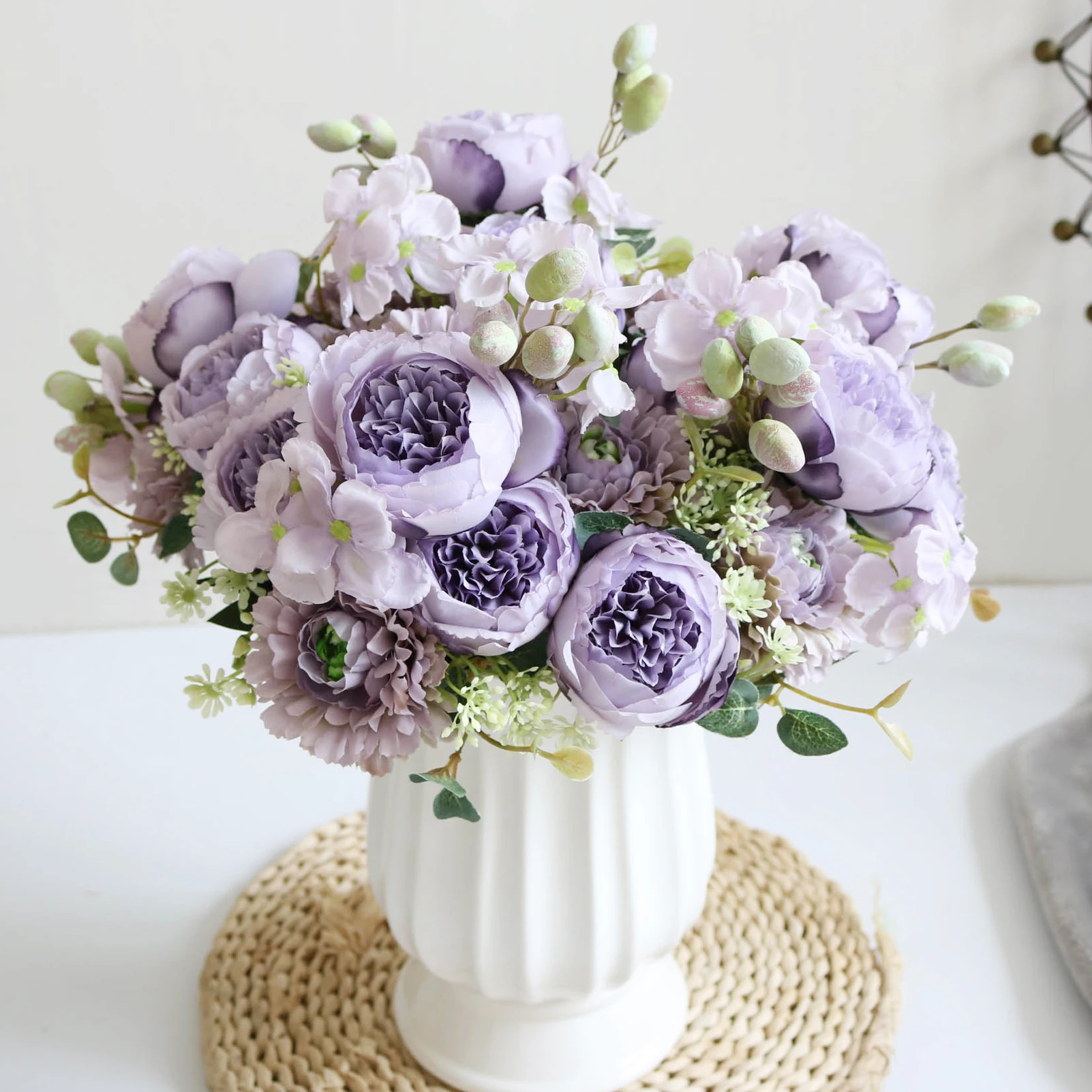 30 см розовая фотография цветочный букет 5 большой головной бутон для домашнего