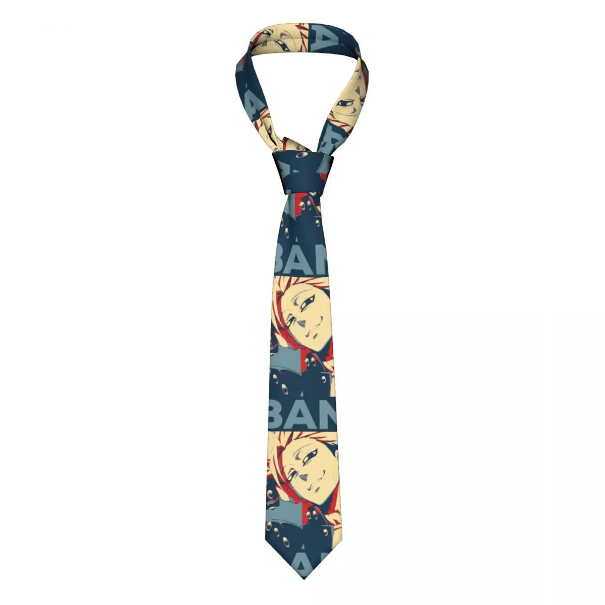 

The Seven Deadly Sins Men Women Necktie Skinny Polyester 8 cm Classic Ban Neck Tie for Men Accessories Cravat Business