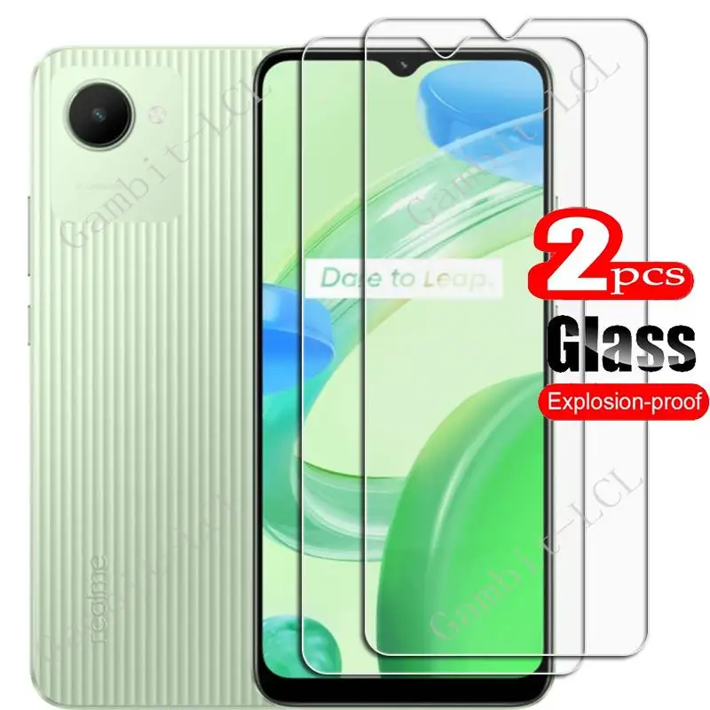 

2PCS FOR Realme Narzo 50i Prime 6.5" HD Tempered Glass Protective On Narzo50iPrime C30 Phone Screen Protector Film Cover